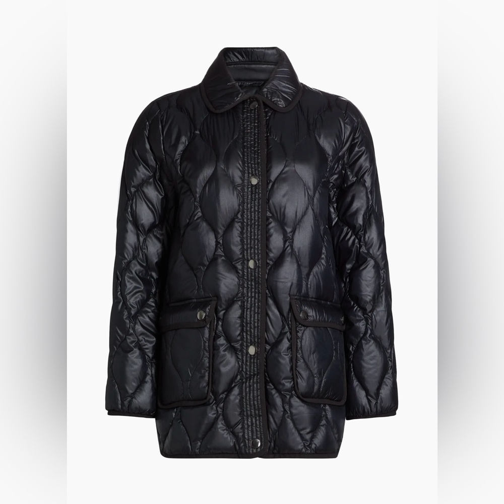 Elegant Black Quilted Women's Puffer Coat